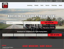 Tablet Screenshot of northerncaliforniatrailergiant.com